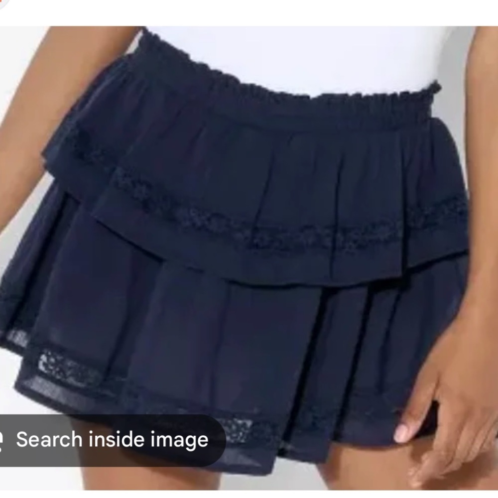 wild fable Navy Ruffle Mini Skort size large. NWT!